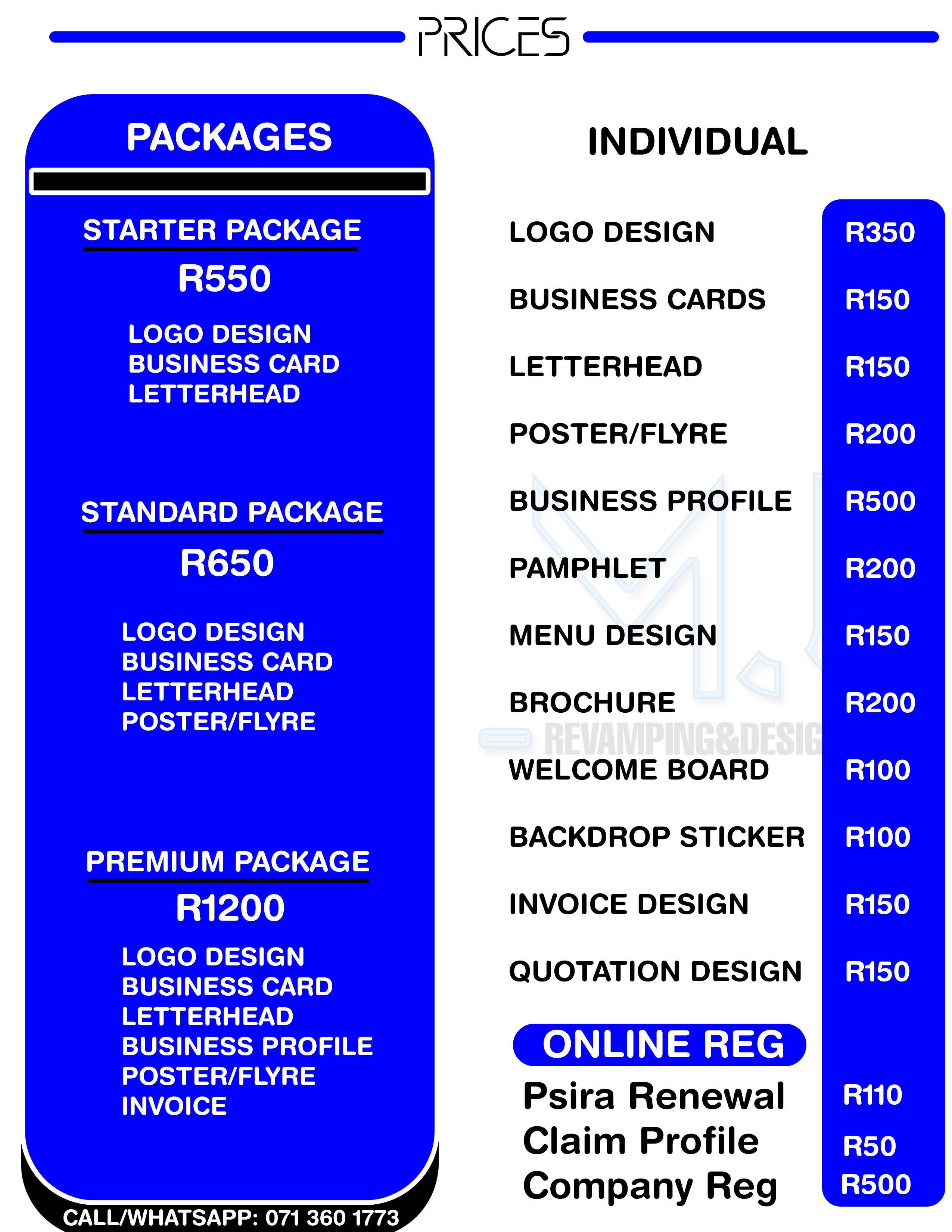 Revamping and Design